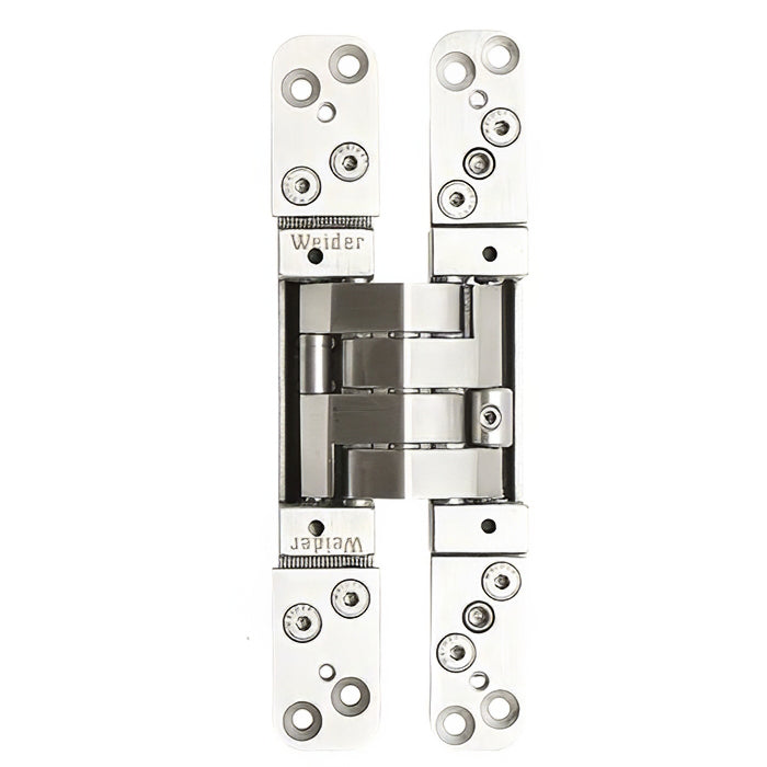 3D Adjustable Concealed Hinge - Hold Open Function, Stainless Steel - 3D Adjustable Concealed Hinge - Hold Open Function, Stainless Steel