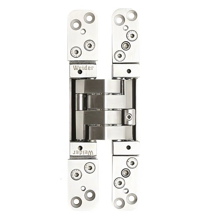 3D Adjustable Concealed Hinge, Stainless Steel - 3D Adjustable Concealed Hinge, Stainless Steel