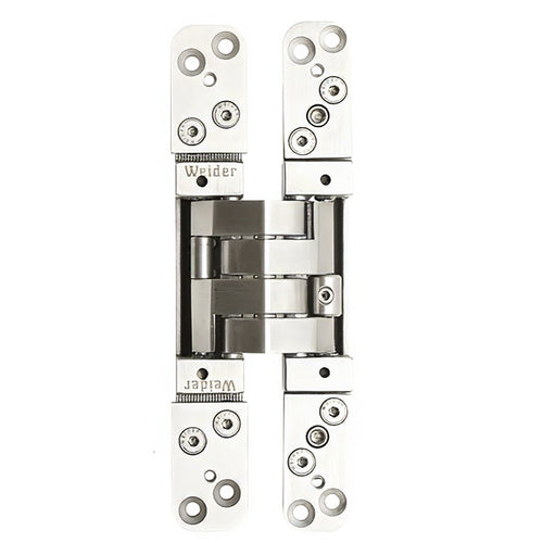3D Adjustable Concealed Hinge, Stainless Steel - 3D Adjustable Concealed Hinge, Stainless Steel