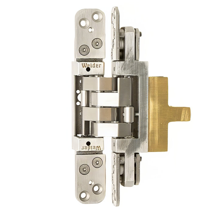 3D Adjustable Concealed Hinge - Hold Open Function, Stainless Steel - 3D Adjustable Concealed Hinge - Hold Open Function, Stainless Steel