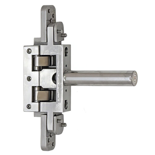 2D Concealed Glass Hinge - 80kg Self-Close Function, Stainless Steel - 2D Concealed Glass Hinge - 80kg Self-Close Function, Stainless Steel