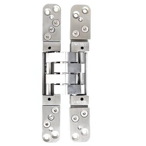 3D Adjustable Concealed Hinge, Stainless Steel - 3D Adjustable Concealed Hinge, Stainless Steel