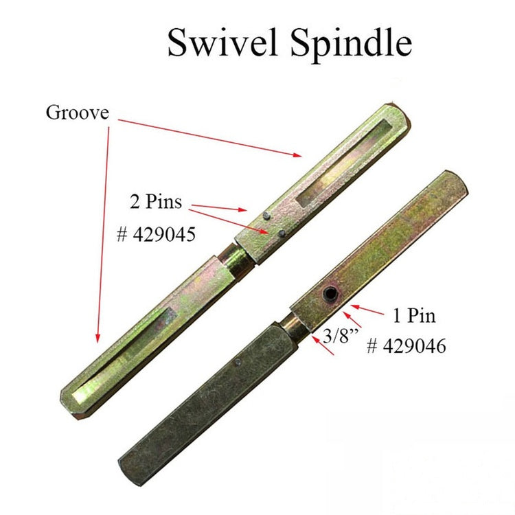 Swivel spindle 5/16 x 7