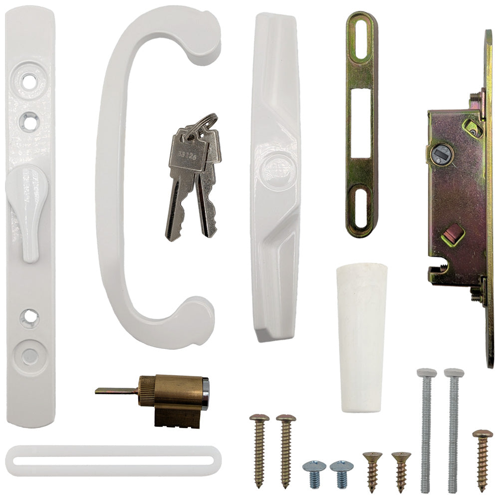 Patio Door Handle Keyed or Non Keyed With Off Center Thumb Turn - Patio Door Handle Keyed or Non Keyed With Off Center Thumb Turn