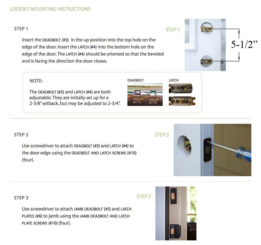 Signature Active Keyed Handleset with Deadbolt, 5-1/2