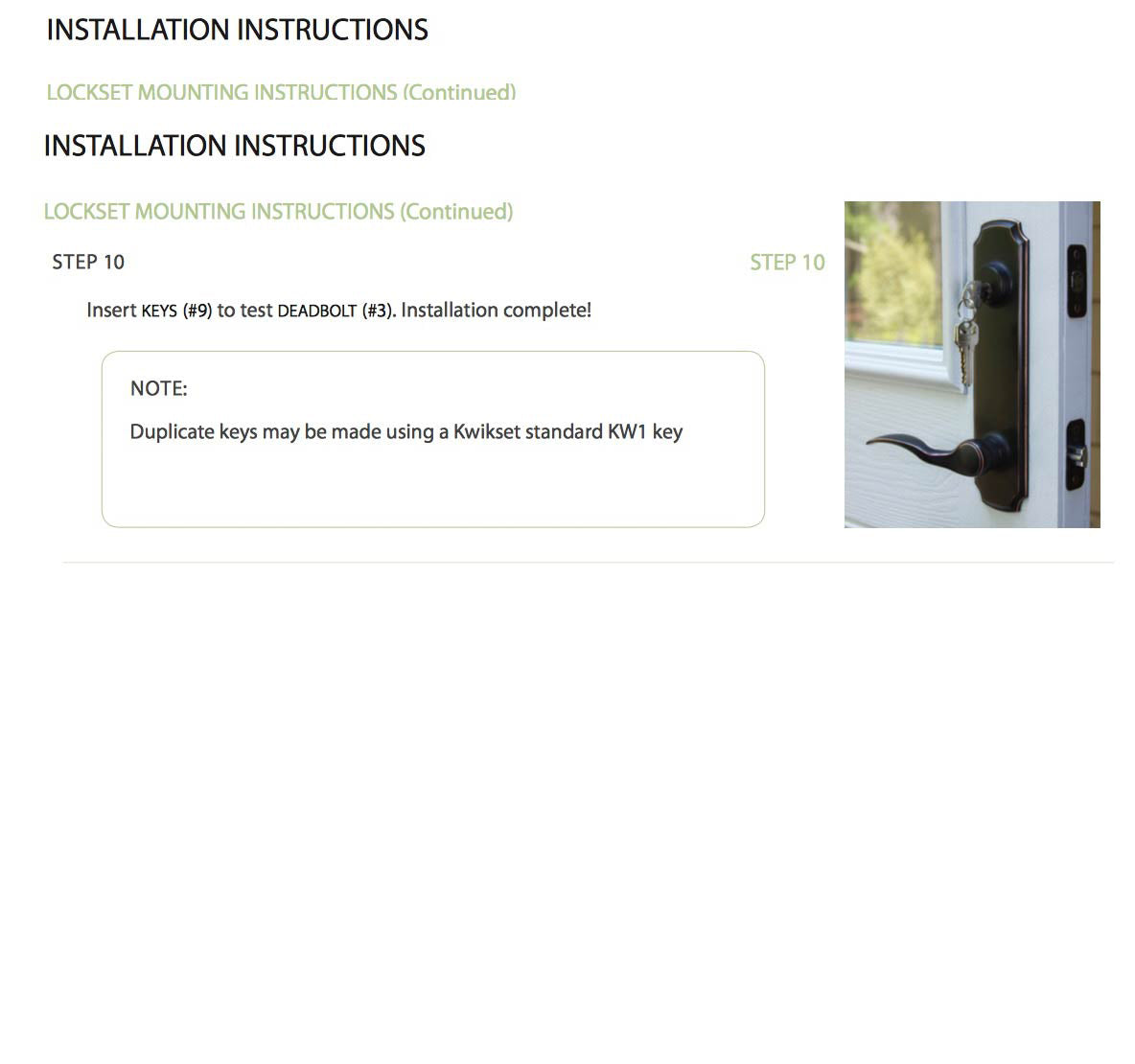 Signature Active Keyed Handleset with Deadbolt, 5-1/2