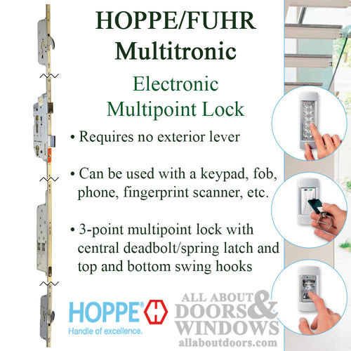 16mm Multitronic Keyless Electronic Multipoint Locking Swinghook System 35/92 LH - 16mm Multitronic Keyless Electronic Multipoint Locking Swinghook System 35/92 LH