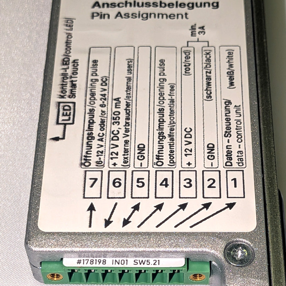 16mm Multitronic Keyless Electronic Multipoint Locking Swinghook System 35/92 LH - 16mm Multitronic Keyless Electronic Multipoint Locking Swinghook System 35/92 LH