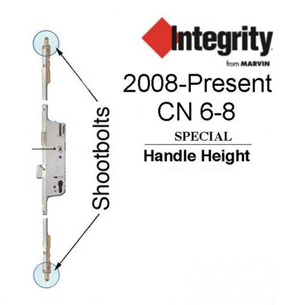 Integrity Active 45/92 Multipoint Lock, CN 6-8, Shootbolt - Stainless Steel - Integrity Active 45/92 Multipoint Lock, CN 6-8, Shootbolt - Stainless Steel
