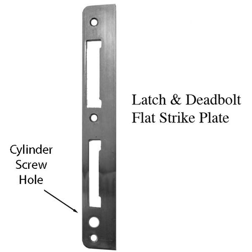 Weathershield Latch & Deadbolt Strike, Flat 1-5/16 x 9-5/16 - YDI - Weathershield Latch & Deadbolt Strike, Flat 1-5/16 x 9-5/16 - YDI
