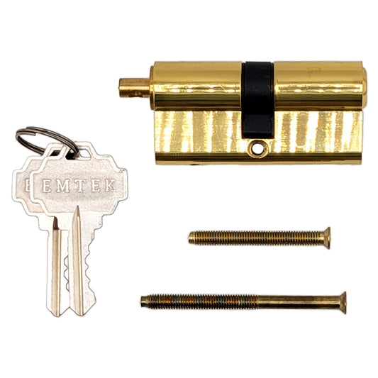 32 / 32 Euro Keyed Cylinder only for 1-3/4 Inch Thick Door  - Choose Color