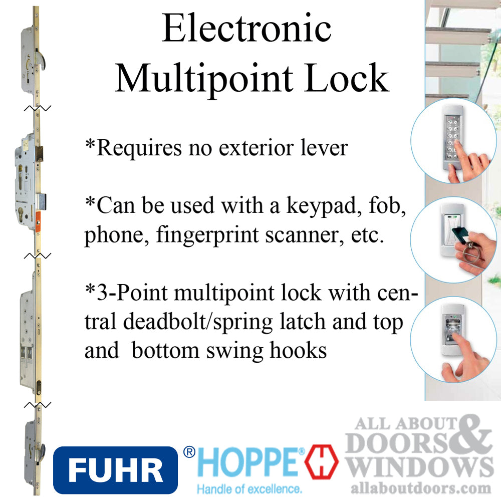 16mm Multitronic Keyless Electronic Multipoint Locking System 35/92 RH Swinghook - 16mm Multitronic Keyless Electronic Multipoint Locking System 35/92 RH Swinghook