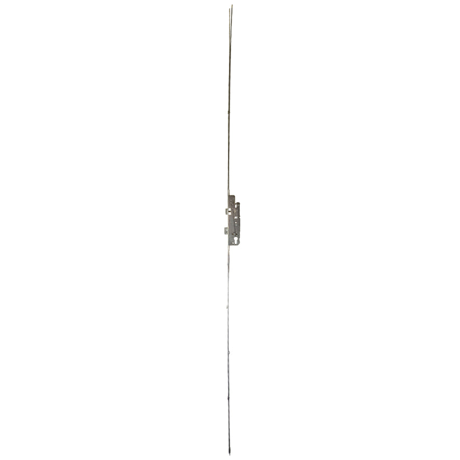 AGB Unitop 16mm Multipoint Lock 35/92 Active Assembly with Shootbolts, 41-5/16 inch handle height - Silver - AGB Unitop 16mm Multipoint Lock 35/92 Active Assembly with Shootbolts, 41-5/16 inch handle height - Silver