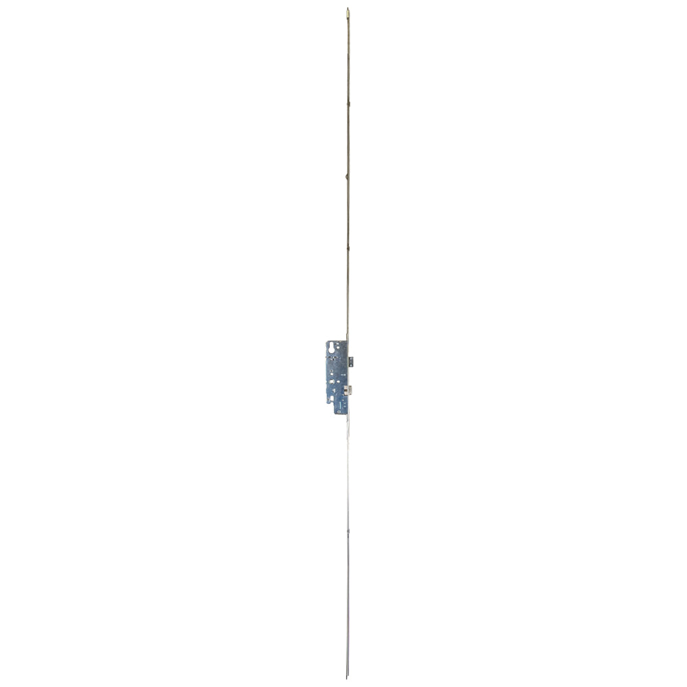 AGB Unitop 16mm Multipoint Lock 50/92 Active Assembly with Shootbolts, 41-5/16 inch handle height - Silver - AGB Unitop 16mm Multipoint Lock 50/92 Active Assembly with Shootbolts, 41-5/16 inch handle height - Silver