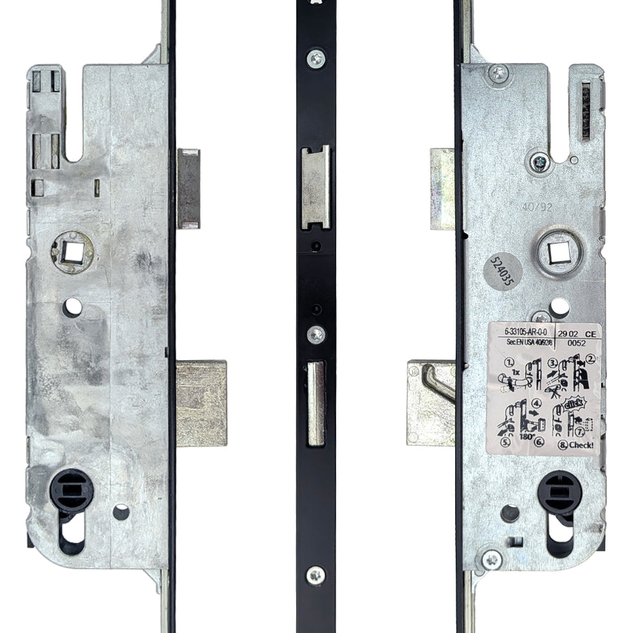 G-U Cremona 40/92 Active 3-Point Shootbolt Lock - Black - G-U Cremona 40/92 Active 3-Point Shootbolt Lock - Black