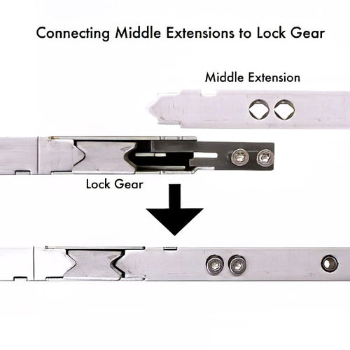 16mm P2000 Active Upper Assembly (27.483 Length), Doors Less than 69 - 16mm P2000 Active Upper Assembly (27.483 Length), Doors Less than 69