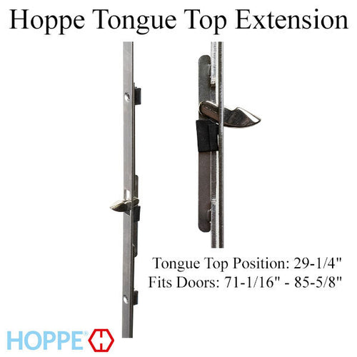 Hoppe 16mm Manual Top Extension, Tongue at 29.25