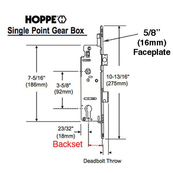 Fuhr Single Point Lock - 1-3/8 Backset - See Replacement Option - Fuhr Single Point Lock - 1-3/8 Backset - See Replacement Option