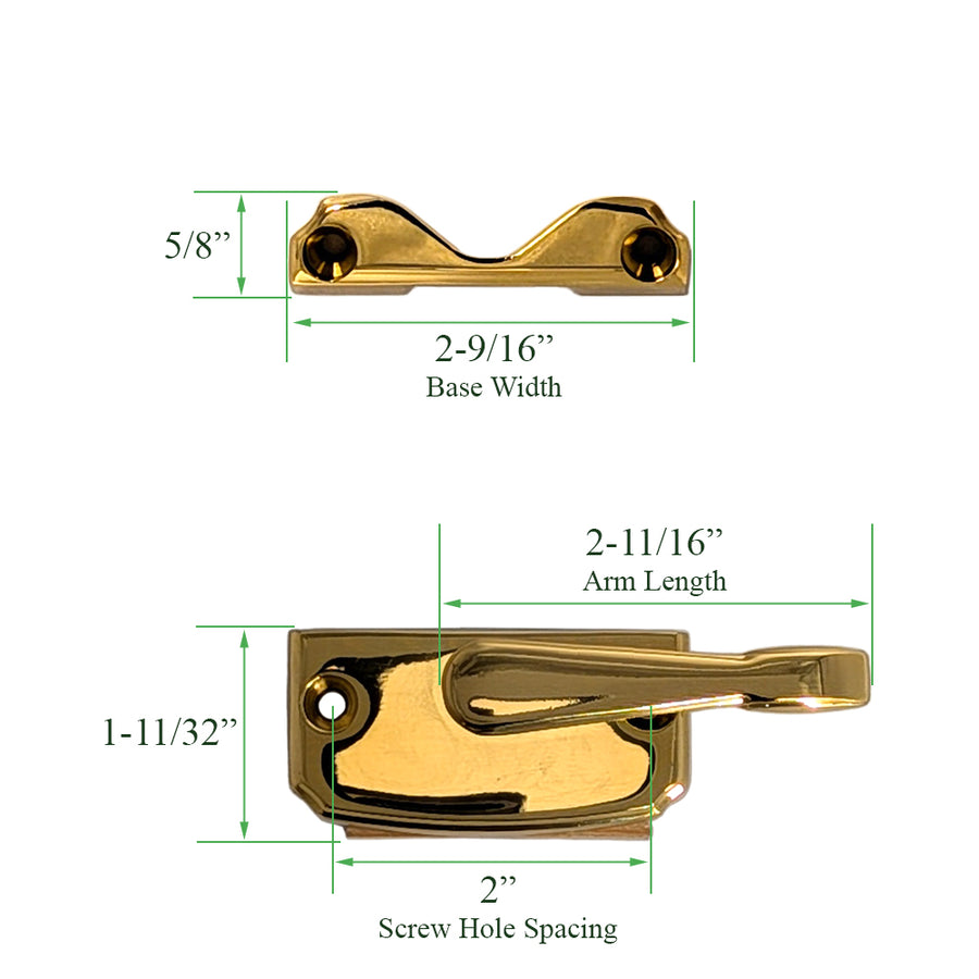 Legacy Version Andersen Tilt-Wash (DC) and Tilt-Wash (TW) Windows - Estate Series Sash Lock,  Choose Finish - Legacy Version Andersen Tilt-Wash (DC) and Tilt-Wash (TW) Windows - Estate Series Sash Lock,  Choose Finish