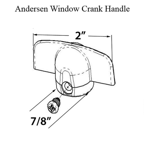 Andersen Window Window Crank Handle T Shape Metal Handle For Casement Window - Andersen Window Window Crank Handle T Shape Metal Handle For Casement Window