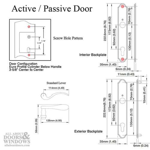 Hoppe M112PL/374N Munchen Traditional (Trim Only; No Cylinder) - White - Hoppe M112PL/374N Munchen Traditional (Trim Only; No Cylinder) - White