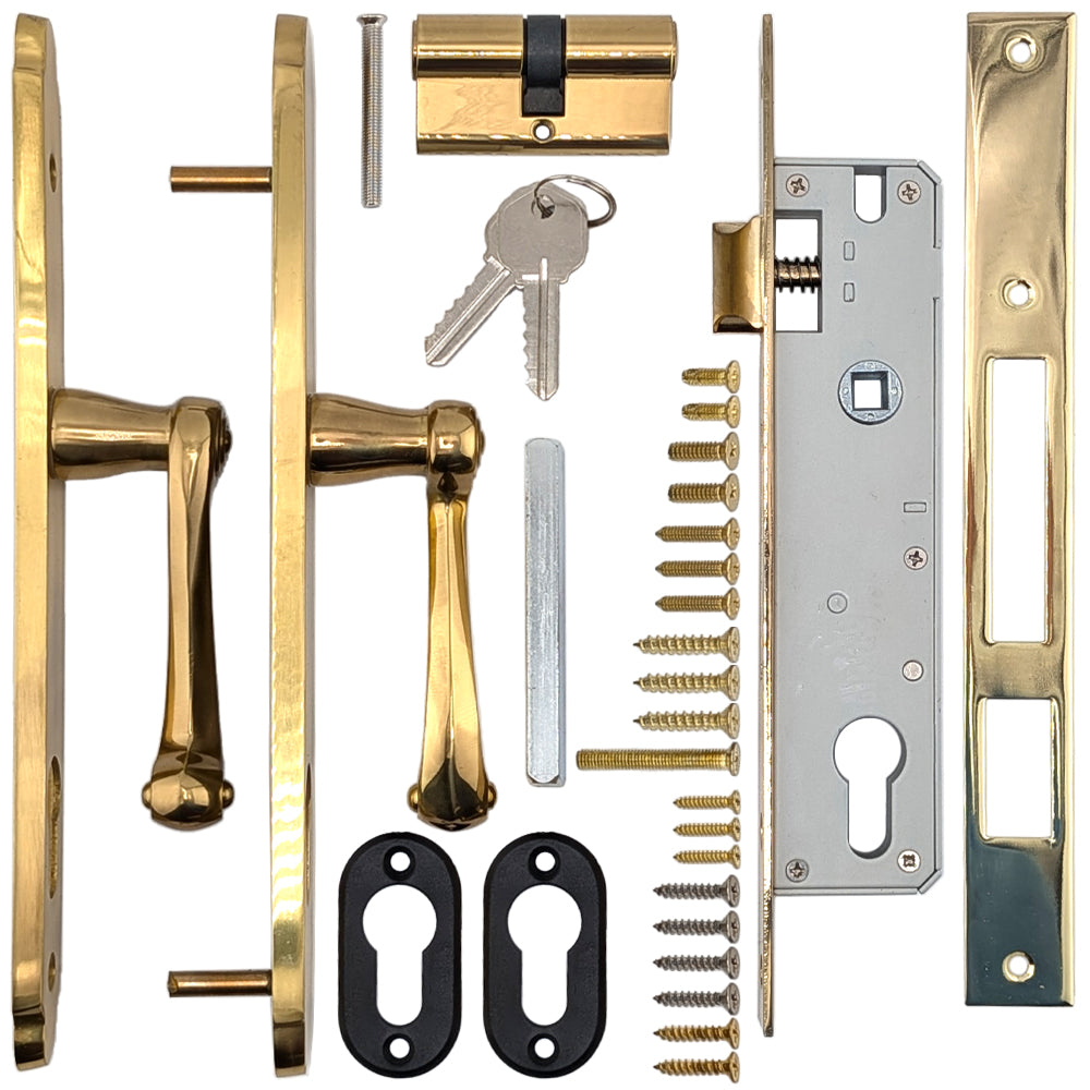Marks USA Slimline Mortise Lock Set for Storm Doors - Marks USA Slimline Mortise Lock Set for Storm Doors