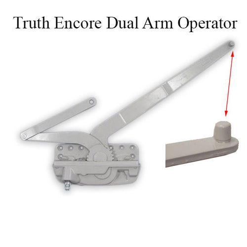 Truth 50.10 Encore Dual Arm Casement Operator with Stud, Right Hand - Truth 50.10 Encore Dual Arm Casement Operator with Stud, Right Hand
