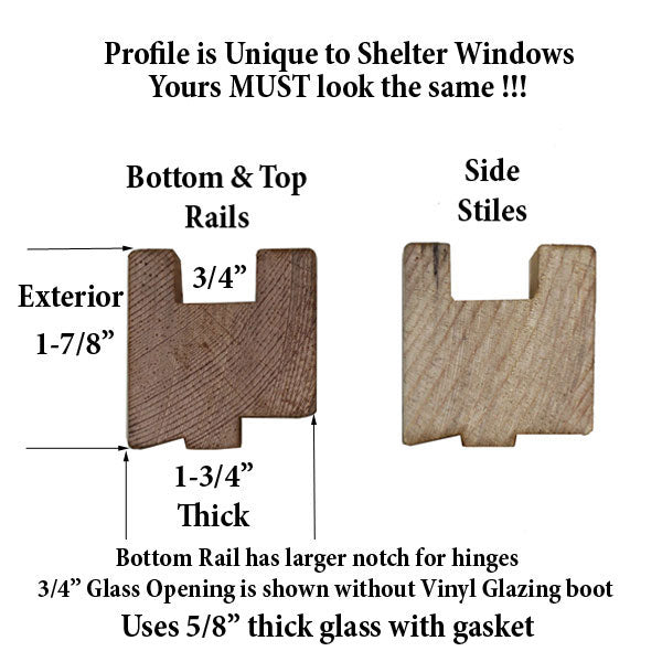 24'' Width: Shelter  5/8