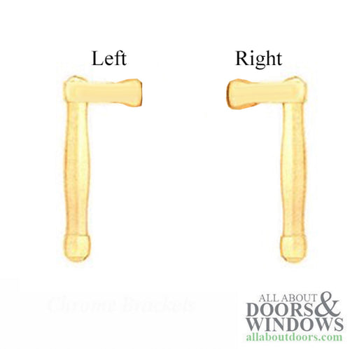 FUHR Sliding door Handle Right Hand  Polished Brass - FUHR Sliding door Handle Right Hand  Polished Brass