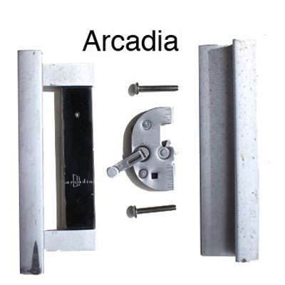 Arcadia Handleset for Sliding Patio Doors 3-5/8
