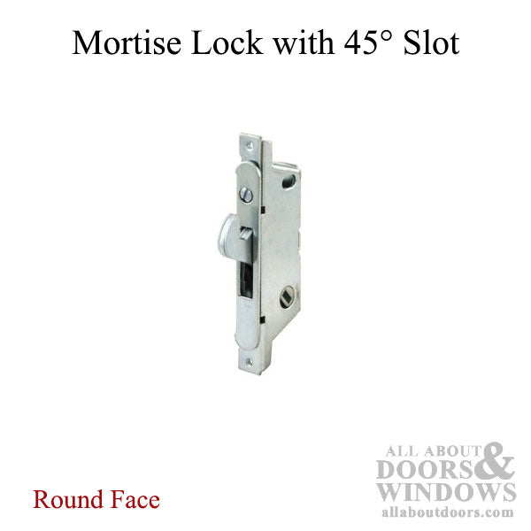Adams Rite Mortise lock 45°  Slot, Sliding Patio Door, Angled Body - Steel - Adams Rite Mortise lock 45°  Slot, Sliding Patio Door, Angled Body - Steel