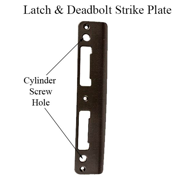HOPPE Latch and Deadbolt Strike Plate with Curved Lip - HOPPE Latch and Deadbolt Strike Plate with Curved Lip