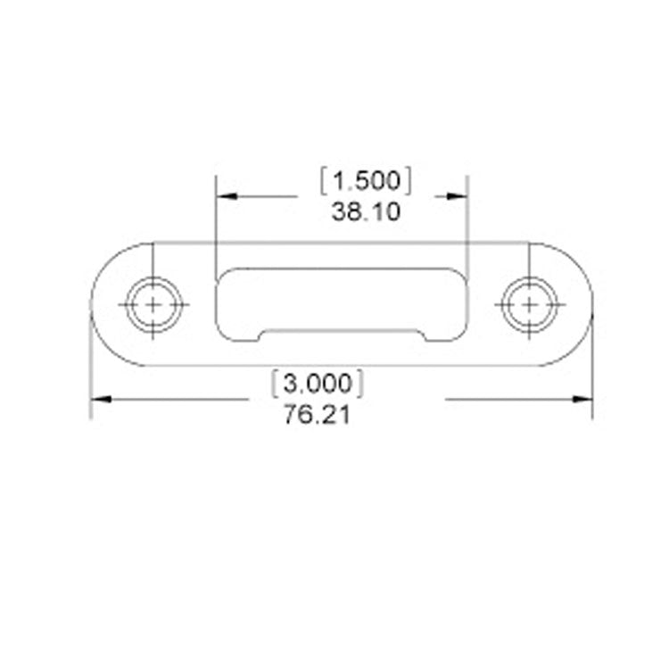 Hoppe Sidelite Multipoint Lock Strike Plate Stainless Steel - Hoppe Sidelite Multipoint Lock Strike Plate Stainless Steel