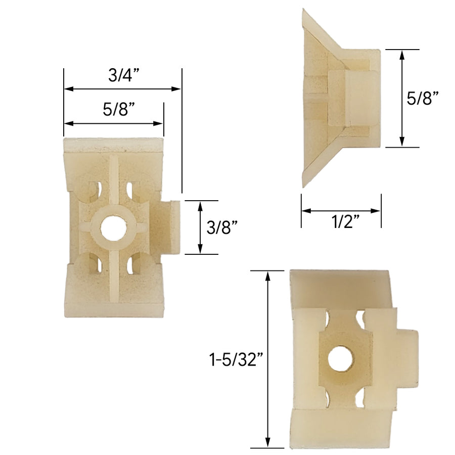 Bottom Nylon Replacement Sash Clip  - Bottom Nylon Replacement Sash Clip 