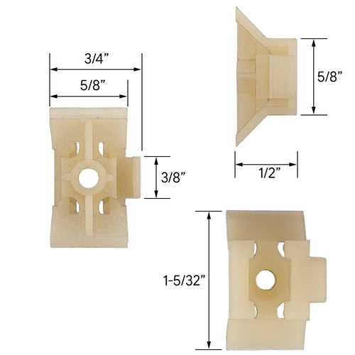 Bottom Nylon Replacement Sash Clip  - Bottom Nylon Replacement Sash Clip 
