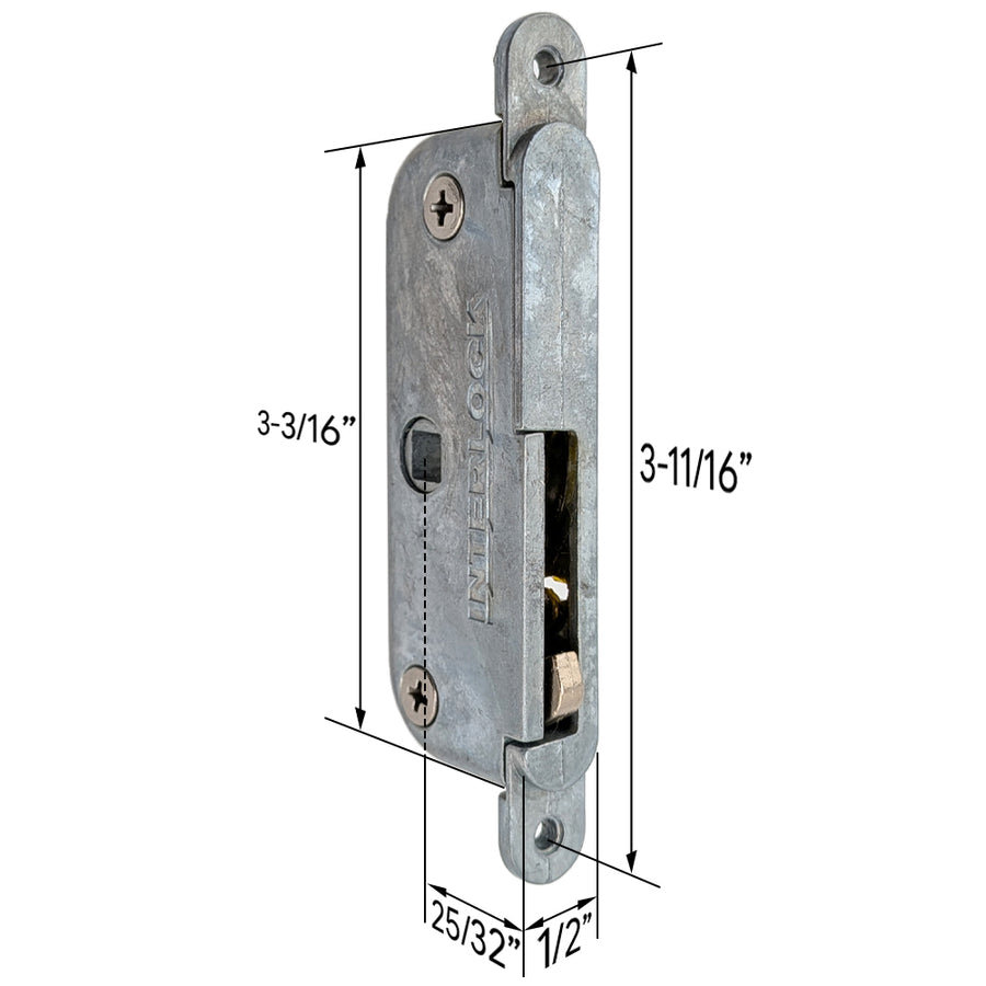 Mortise Lock, 1-Point, Milgard Patio Door - Mortise Lock, 1-Point, Milgard Patio Door