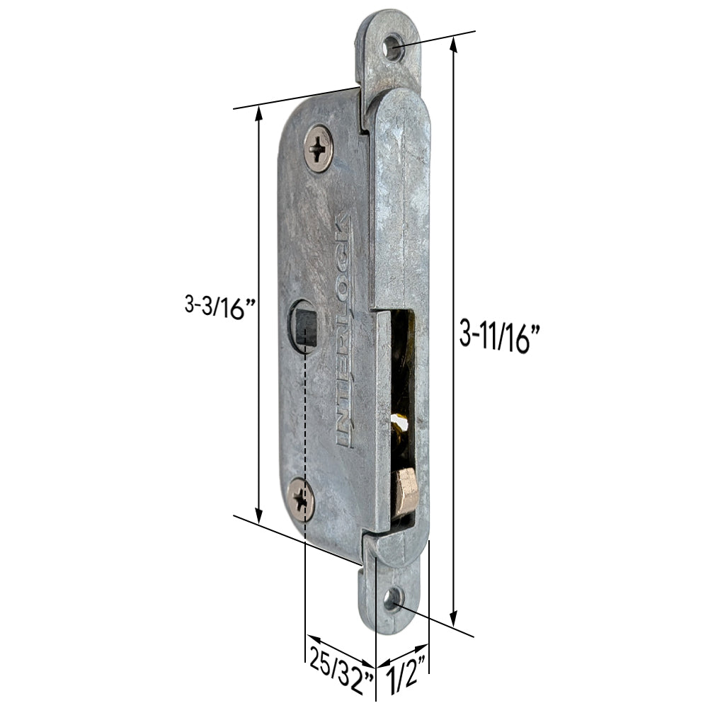 Mortise Lock, 1-Point, Milgard Patio Door - Mortise Lock, 1-Point, Milgard Patio Door