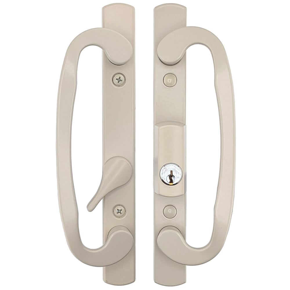 Legacy Glass Sliding Door Handle Set Keyed with Offset Thumbturn Schlage Keyway - Legacy Glass Sliding Door Handle Set Keyed with Offset Thumbturn Schlage Keyway