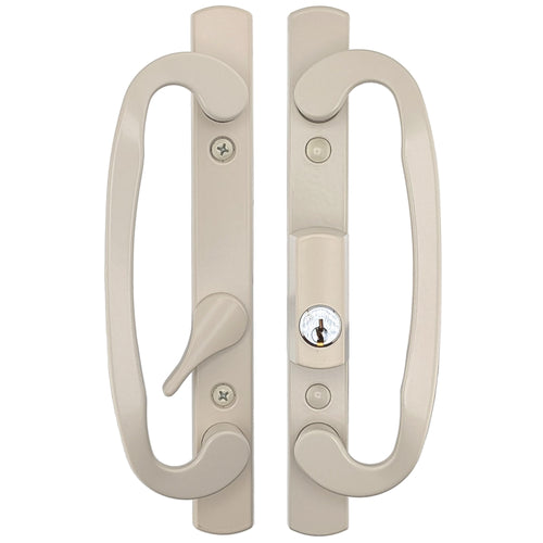 Legacy Glass Sliding Door Handle Set Keyed with Offset Thumbturn Schlage Keyway - Legacy Glass Sliding Door Handle Set Keyed with Offset Thumbturn Schlage Keyway