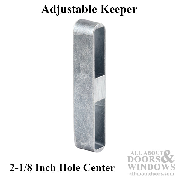 Keeper - Sliding Patio Door, Diecast - Zinc Plated - Keeper - Sliding Patio Door, Diecast - Zinc Plated