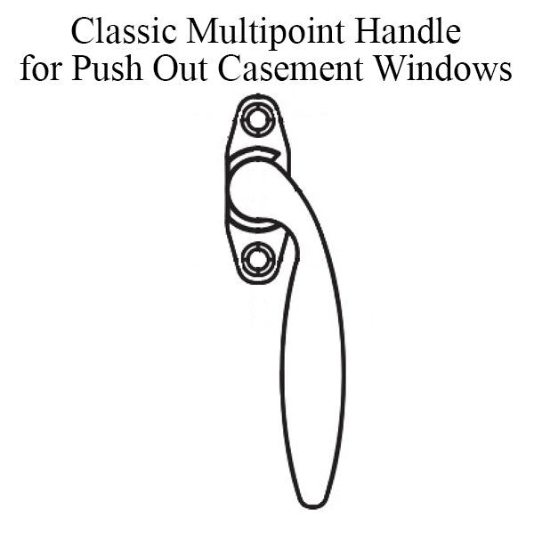 Classic multipoint handle push out casement windows, Left Hand - Classic multipoint handle push out casement windows, Left Hand