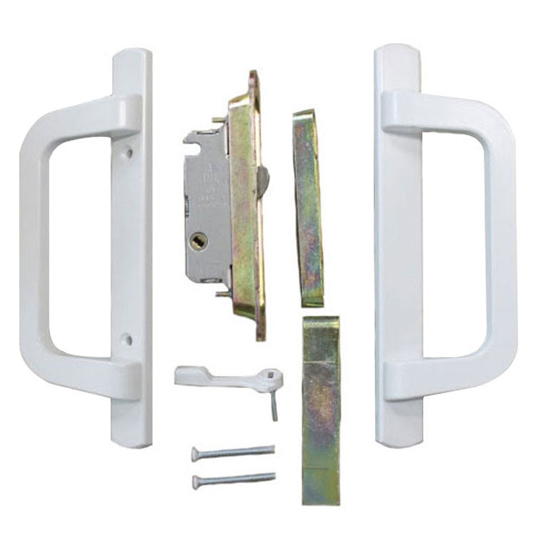 PGT Sliding Patio Door Handle Kit with Mortise Lock and Keepers - PGT Sliding Patio Door Handle Kit with Mortise Lock and Keepers