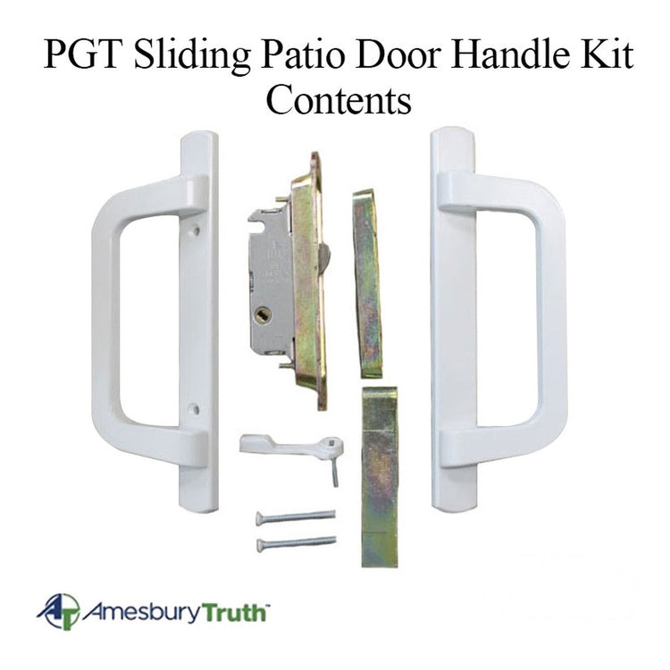 PGT Sliding Patio Door Handle Kit with Mortise Lock and Keepers - PGT Sliding Patio Door Handle Kit with Mortise Lock and Keepers