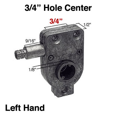 Operator for Awning or Jalousie Louver Windows Torque 3/4 Inch Left Hand - Operator for Awning or Jalousie Louver Windows Torque 3/4 Inch Left Hand