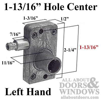 Operator for Awning or Jalousie Louver Torque 1-13/16 Inch Left Hand - Operator for Awning or Jalousie Louver Torque 1-13/16 Inch Left Hand
