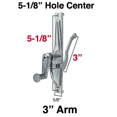 Operator, Awning or Vent, 5-1/8 inch, 3 inch Arm - Operator, Awning or Vent, 5-1/8 inch, 3 inch Arm