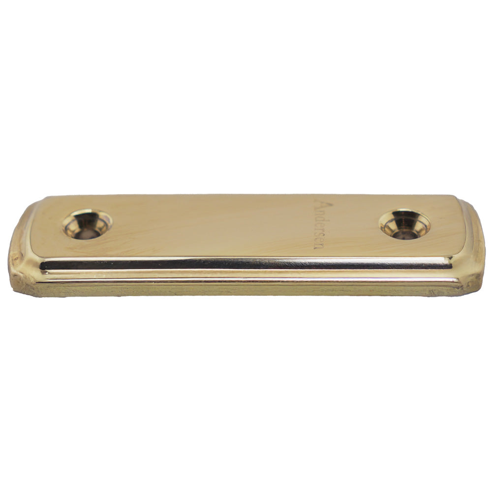 Andersen Gliding Door Cover Plate, Newbury Style - Polished Brass - Andersen Gliding Door Cover Plate, Newbury Style - Polished Brass