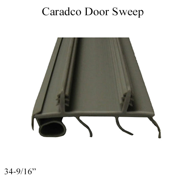 Caradco Door Sweep 2 Kerf with Bulb and 3 Fins 34-9/16