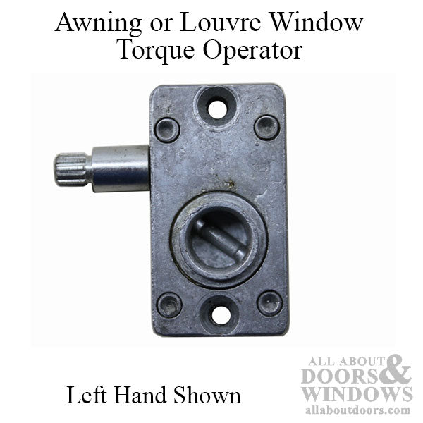 Torque Operator for Awning or Louvre Windows Side Mount Left Hand - Torque Operator for Awning or Louvre Windows Side Mount Left Hand