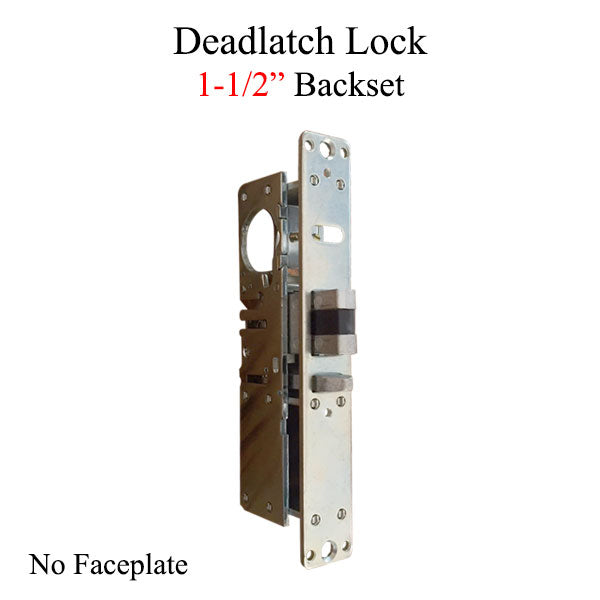 Deadlatch Lock 1-1/2  Mortise Lock, No Faceplate - Deadlatch Lock 1-1/2  Mortise Lock, No Faceplate